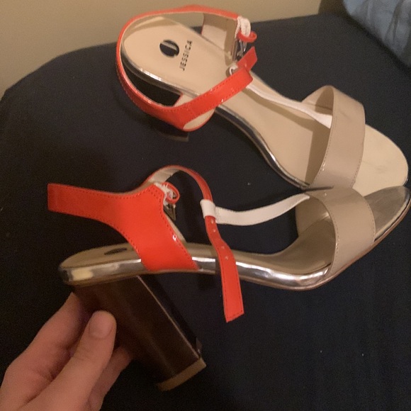 Jessica 4” Colour Block Heels - Picture 2 of 4